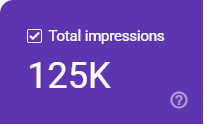 Search Console Generative AI report: 125K total impressions in AI features, 18 May to 27 September 2026